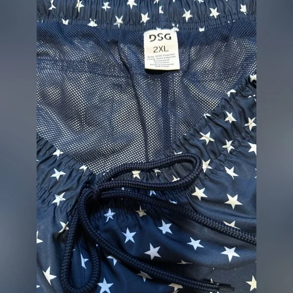 Navy Star Print Shorts - Picture 3 of 4